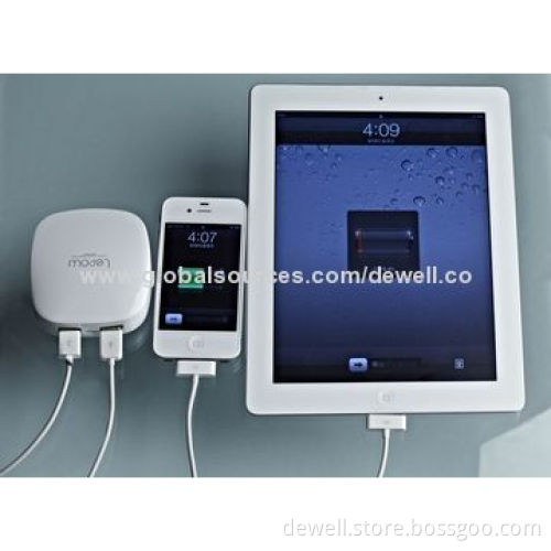 2,400/4,000mAh, mini portable powder box shape/USB mobile phone chargers for women/Sized 80*80*28mm